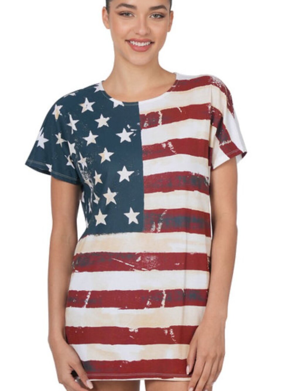 AMERICAN FLAG PRINT TOP - Picture 2 of 9